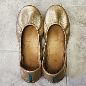 RETIRED Tieks Flats in Metallic Champagne